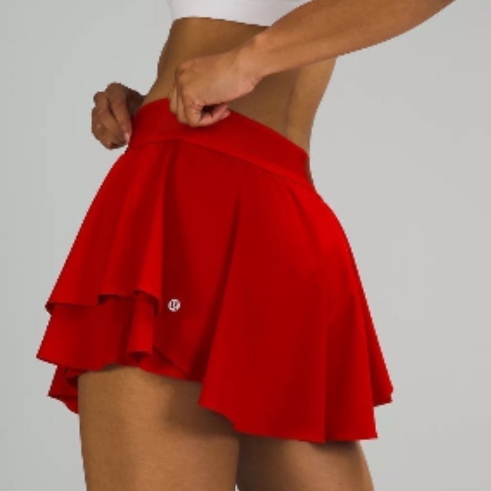Lululemon Red Court Rival Skirt